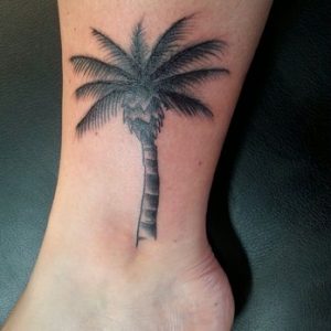 Palm Tree Tattoos Black and White