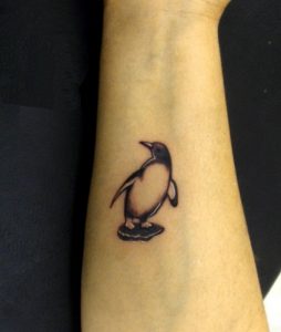 Penguin Wrist Tattoo
