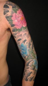 Peony Sleeve Tattoo