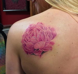 Pink Peony Tattoo