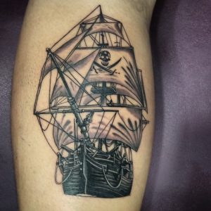 Pirate Ship Tattoo