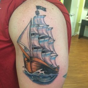 Pirate Ship Tattoo Pictures