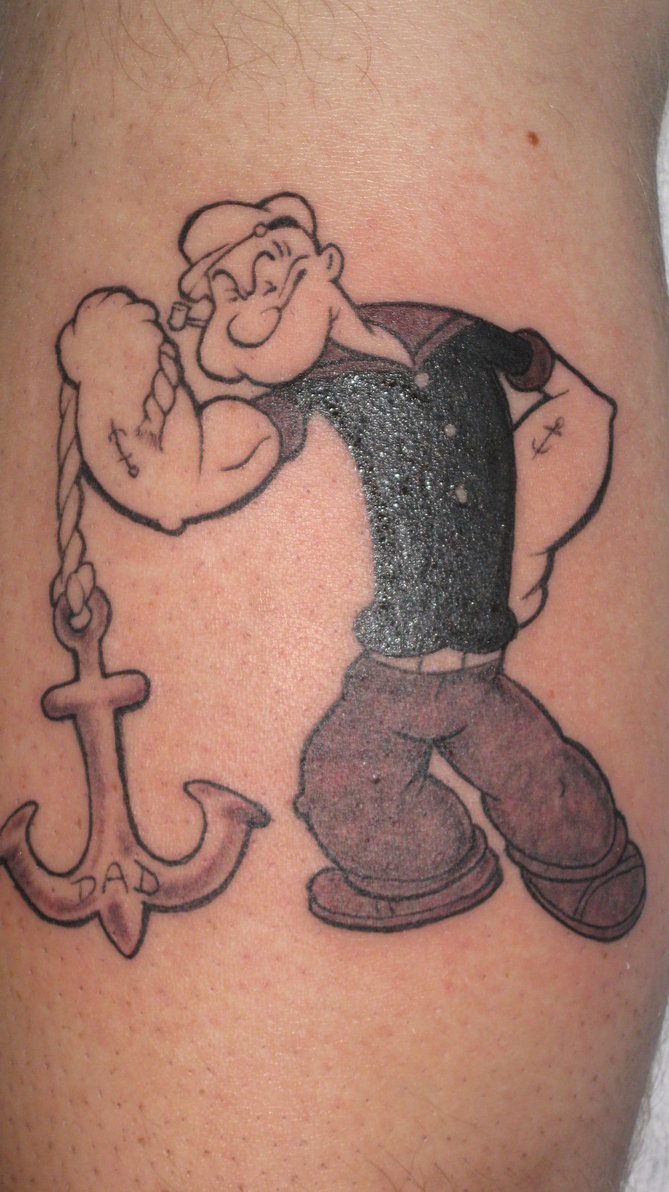 Popeye Tattoo Anchor.