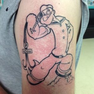 Popeye Tattoo Designs for Men