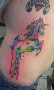 Rainbow Unicorn Tattoo