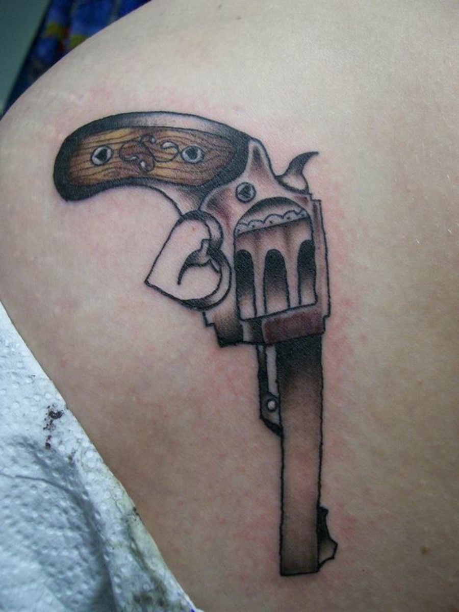 Revolver Tattoos Designs, Ideas and Meaning | Tattoos For You