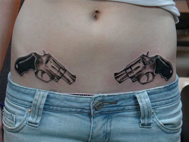 Revolver Tattoos Designs, Ideas and Meaning | Tattoos For You