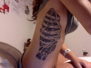 Rib Cage Bone Tattoos