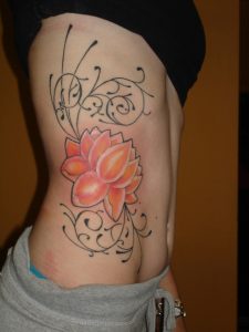 Rib Cage Tattoos for Females