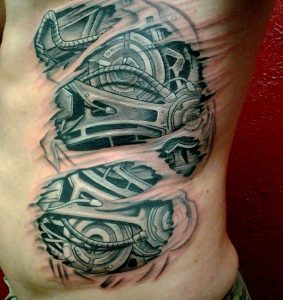 Rib Cage Tattoos for Men