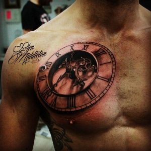 Roman Clock Tattoo