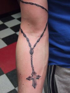 Rosary Tattoo on Arm