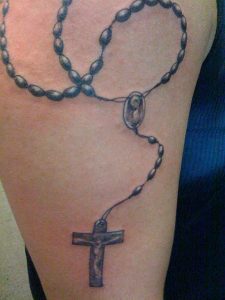 Rosary Tattoos on Arm