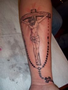Rosary Tattoos on Forearm