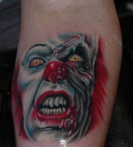 Scary Clown Tattoos