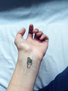 Simple Cactus Tattoo