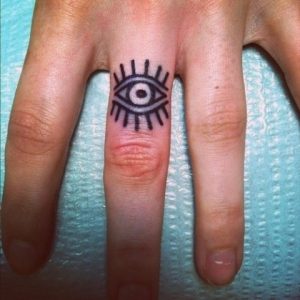 Simple Evil Eye Tattoo