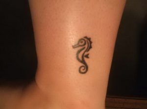 Simple Seahorse Tattoo