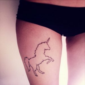 Simple Unicorn Tattoos