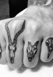 Skull Knuckle Tattoos