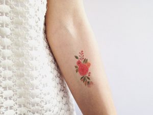 Small Floral Tattoo