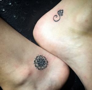 Small Flower Tattoos on Ankle