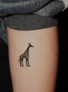 Small Giraffe Tattoo