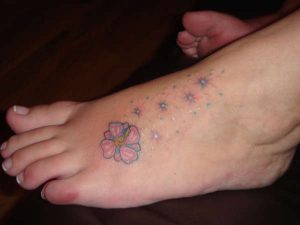 Small Hibiscus Flower Tattoos