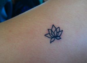 Small Lotus Flower Tattoo