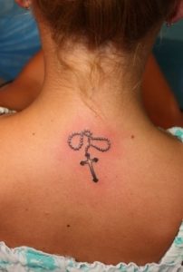 Small Rosary Tattoo