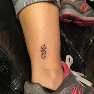 Small Seahorse Tattoo