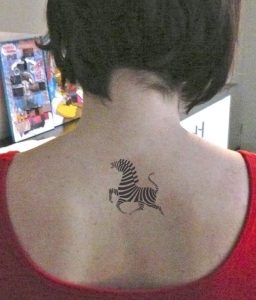 Small Zebra Tattoo