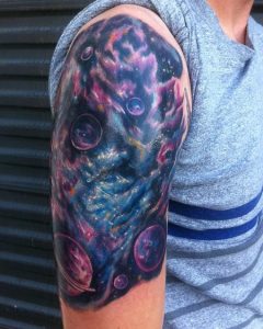 Space Tattoos Half Sleeve