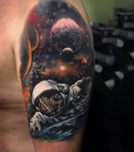 Space Tattoos Men