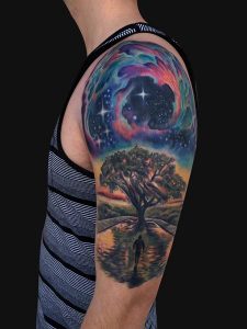 Space Themed Tattoo