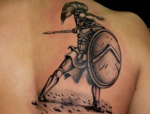 Spartan Back Tattoo