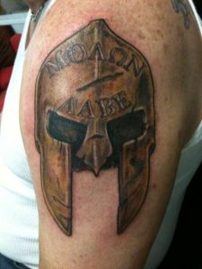 Spartan Helmet Tattoo