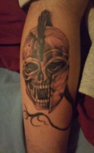 Spartan Skull Tattoo