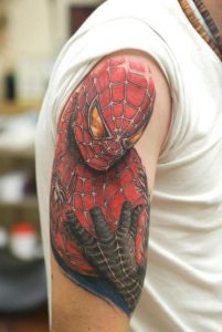 Spiderman Arm Tattoo