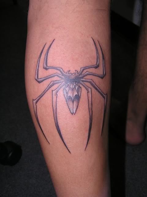 Spiderman Logo Tattoo.