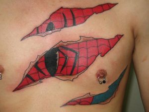 Spiderman Skin Tattoo