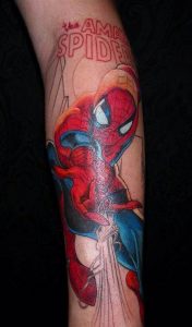 Spiderman Sleeve Tattoo