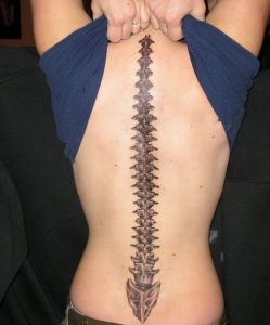 Spine Bone Tattoos