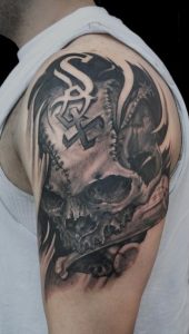 Steampunk Shoulder Tattoo