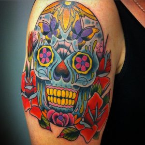 Sugar Candy Skulls Tattoos