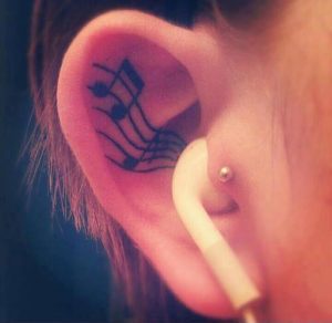 Tattoo in Ear