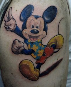 Tattoo of Mickey Mouse