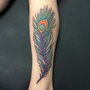 Tattoo of Peacock Feather