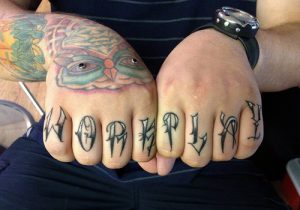 Tattoo on Knuckles