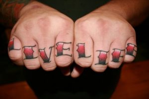 Tattooed Knuckles